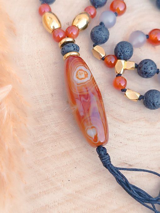 Sautoir agate