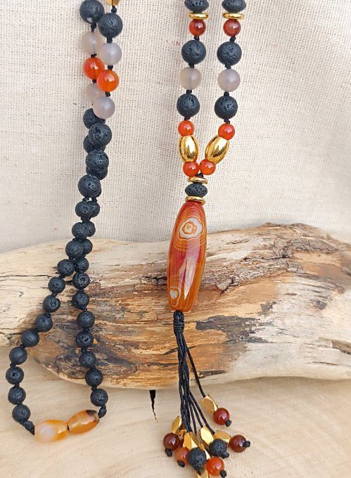 Sautoir agate