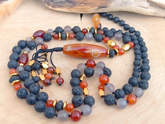 Sautoir agate